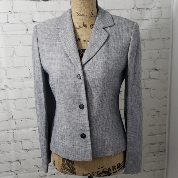 Vintage Jackets Coats 90s Blue Casual Corner Fitted Blazer